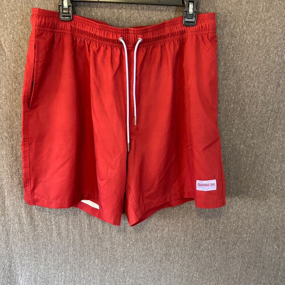 Bamboo Ave Red Shorts